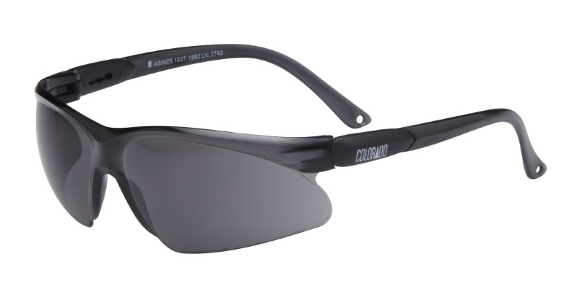 MAXISAFE SAFETY GLASSES COLORADO SMOKE ANTI-FOG 